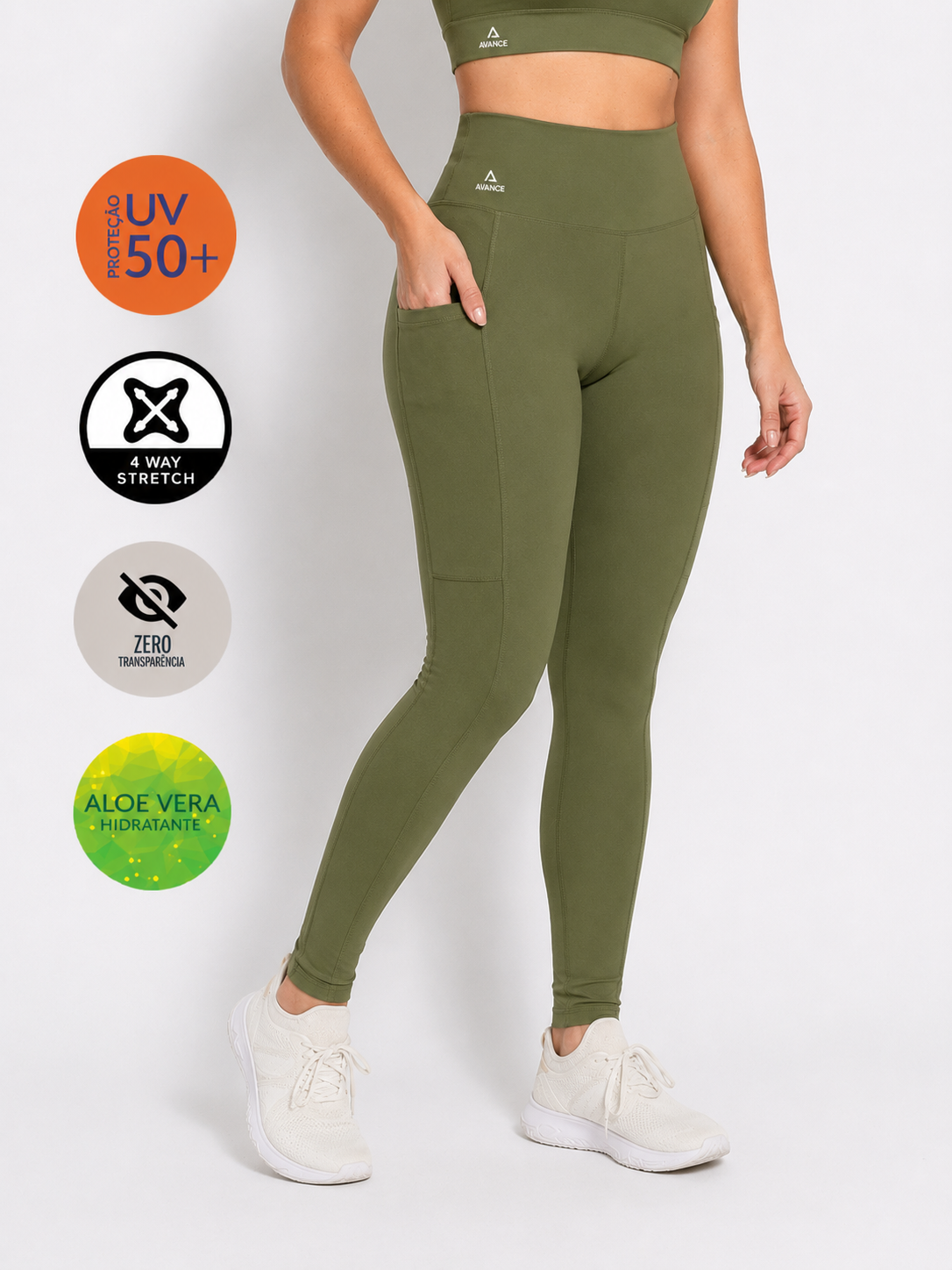 LEGGING POLIAMIDA GROSSA C/ BOLSO PREMIUM ATACADO