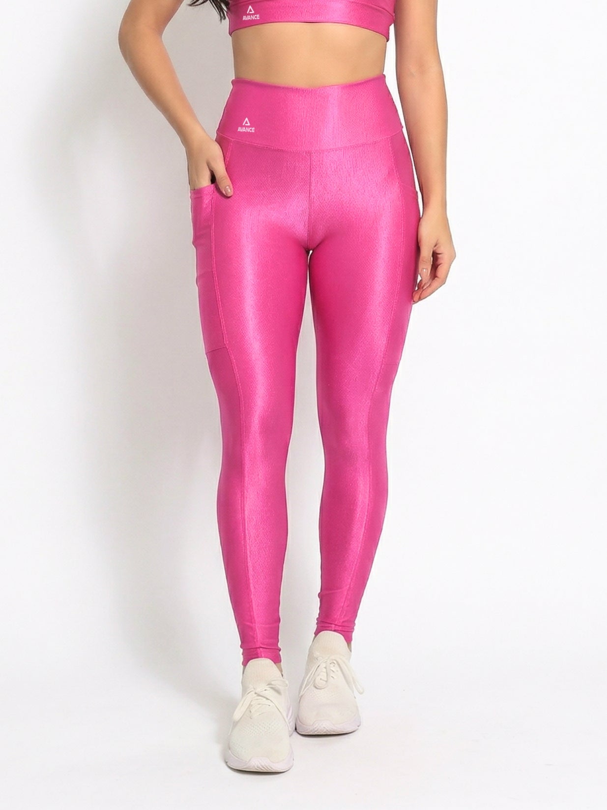 LEGGING POLIAMIDA BRILHANTE C/ BOLSO VAREJO
